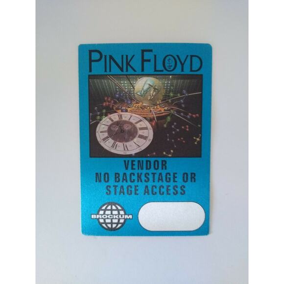 Pink Floyd Backstage Pass Momentary Lapse of Reason Tour 1987 Prog Rock Blue - Picture 3 of 4